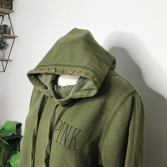 SOLD ❌ PINK VS Studded Hoodie - Picture 3 of 4
